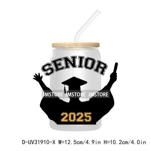 Class Of 2025 Graduation High School Senior UV DTF Transfer Stickers Decals For Libbey Cold Cups Mugs Tumbler Waterproof Labels