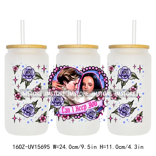 Hot Ghoul Summer Spooky Halloween 16OZ UV DTF Cup Wraps Ready To Apply Waterproof Transfer Stickers For Libbey Glass Can Tumbler