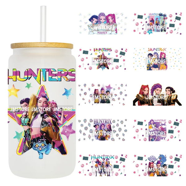 Kpop Idol Fan Art Anime Lover Gift UV DTF Cup Wrap Ready To Apply Transfer Stickers 16OZ Tumbler Wraps DIY For Libbey Glass Can