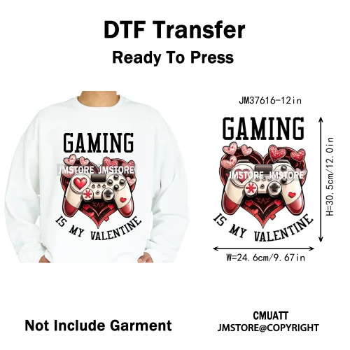 12in Old School Rap Hip Hop Music King Gaming Urban Vibes Graffiti Iron on DTF Heat Transfer Stickers Ready to Press for T-shirt