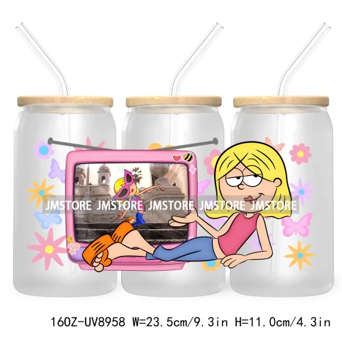 Cartoon Movie Characters UV DTF Stickers For 16OZ Libbey Glass Cup Can Wrap Transfer Printing Custom Logo Labels Best Friends