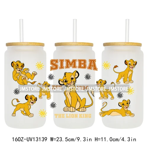 Cartoon Characters Family Trip 16OZ UV DTF Cup Wraps Ready To Apply Waterproof Transfer Stickers For Libbey Glass Can Tumbler