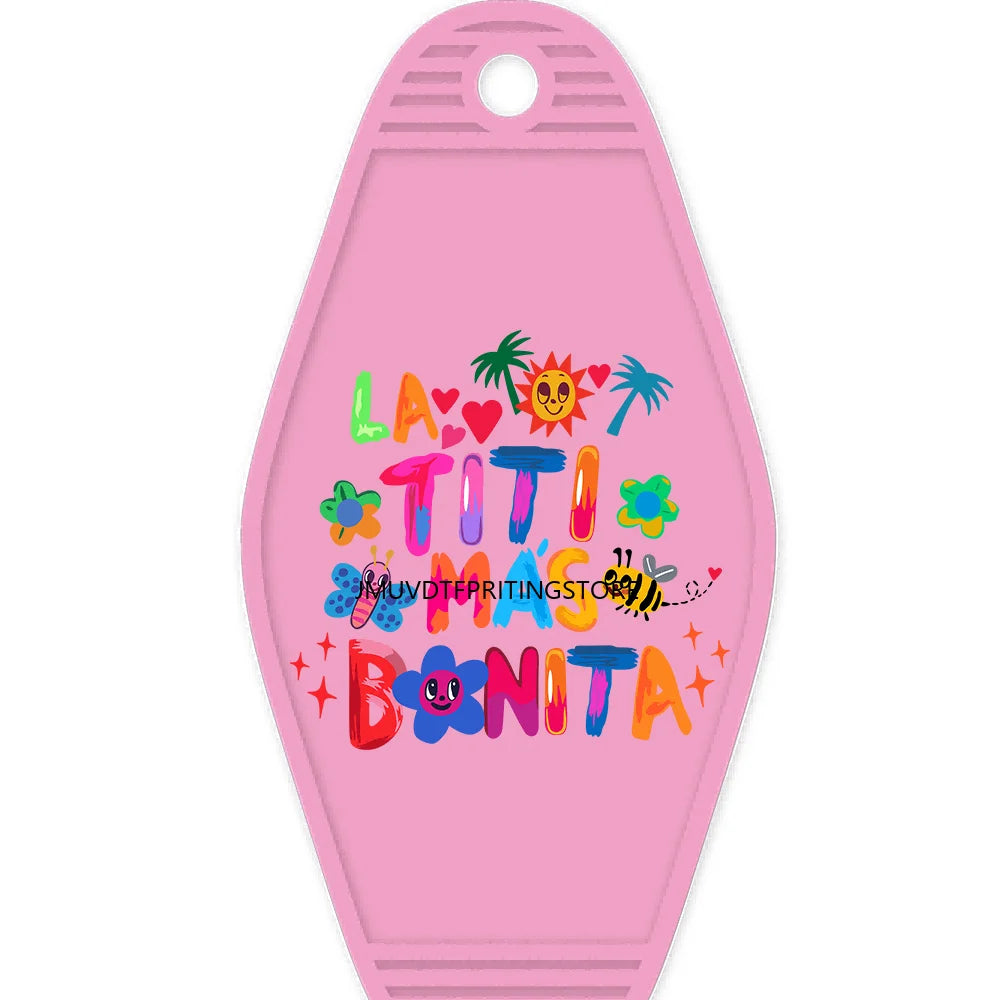 Funny Bichota Season Alphabet Letters High Quality WaterProof UV DTF Sticker For Motel Hotel Keychain Christmas Mermaid