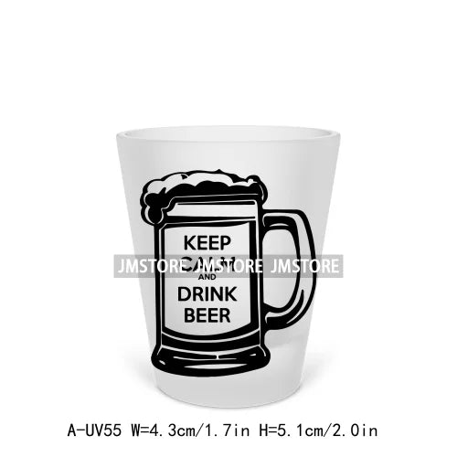 Mama Needs Wine Beer Mugs Alcohol Short Glass Cups Decals UV DTF Stickers Waterproof DIY Craft Wine Quotes Transfers Printing