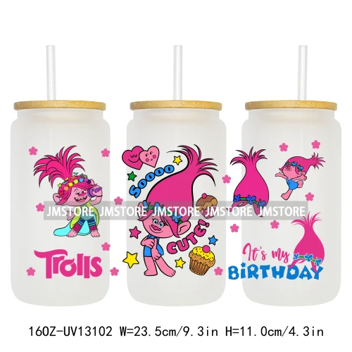 Kids Cartoon Best Friends UV DTF Stickers Ready to Transfer Cup Wrap Custom Labels DIY Craft For Libbey Can Glass Tumblers Mugs