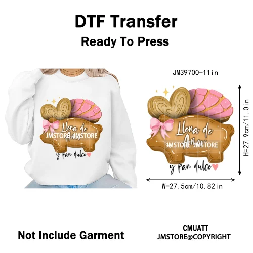 Mexican Culture Halloween Vibes Spanish Cafecito Viva Design Iron on DTF Washable Transfers Stickers Ready to Press for Hoodies