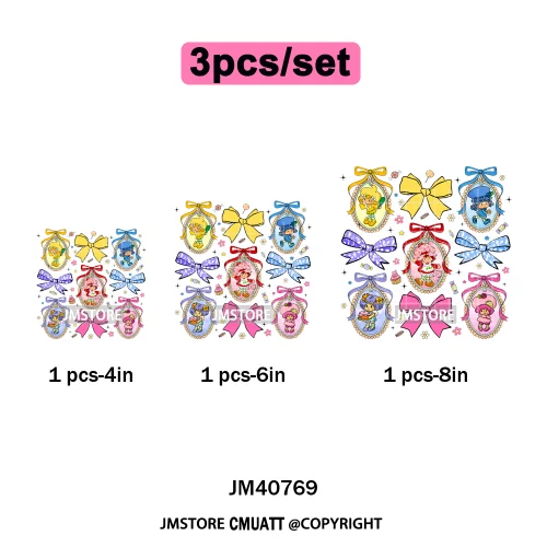 Best Friends Birthday Cute Little Berry Girl Coquette Character Design Iron on DTF Transfers Stickers Ready to Press for Textile