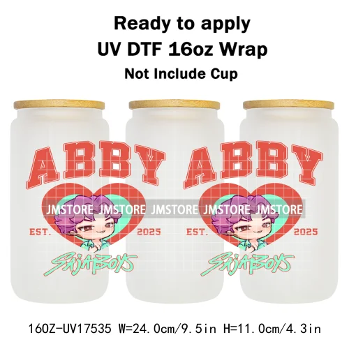 Demon Hunters Movie Kpop Lover Gift Anime Fan UV DTF Stickers Ready To Transfer Cup Wrap Custom DIY Craft For Libbey Can Glass