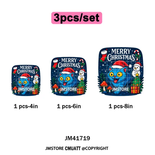 Holly Stars Gifts Happy Kpop Christmas Vibes Winter Holiday Iron on DTF Washable Transfers Stickers Ready to Press for Hoodies
