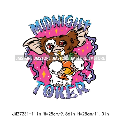 Cartoon Halloween Season Let's Go Ghouls Burn Sage Not Witches Spooky Vibes DTF Iron On Heat Press Transfer Stickers For Clothes