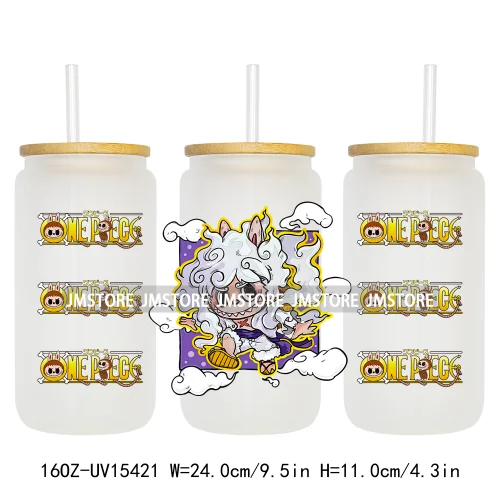 Anime Cartoon Dolls Character UV DTF Stickers Ready to Transfer Cup Wrap Custom Print DIY Craft For Libbey Glass Can Mug Tumbler