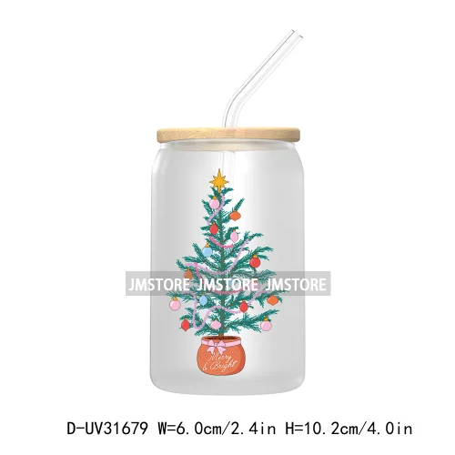 Hot Cocoa Season Western Howdy Ghost Christmas Custom UV DTF Sticker Decals For Libbey Cold Cups Mugs Tumbler Transfer Stickers