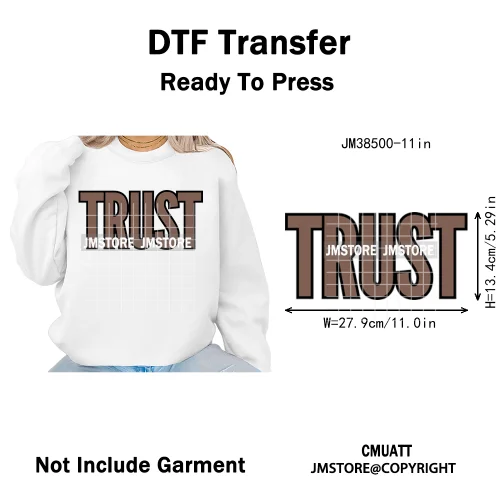Inspirational God Faith Quotes Good Vibes Blessed Logos Iron on DTF Washable Transfers Stickers Ready to Press for T-shirts Bags