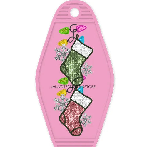 Have A Cup Of Christmas Cheer High Quality WaterProof UV DTF Sticker For Motel Hotel Keychain Merry And Bright Cozy Season