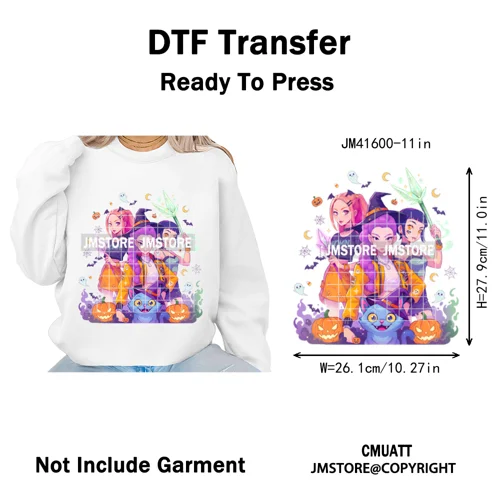 In My Boys Era Ghost Cartoon Anime Movie Kpop Halloween Vibes Iron on DTF Washable Transfers Stickers Ready to Press for Hoodies