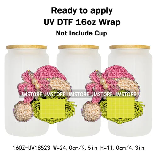 Mean Guy Christmas Movie Vacation Holiday 16OZ UV DTF Cup Wraps Ready To Apply Waterproof Transfer Stickers For Libbey Glass Can