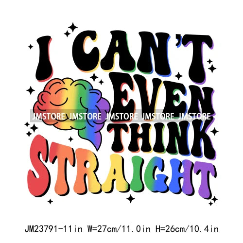 Colorful Pride Month LGBTQ Rainbow Butterfly Straight Against Hate Love Is Love Iron On DTF Transfer Stickers Logos For Clothing