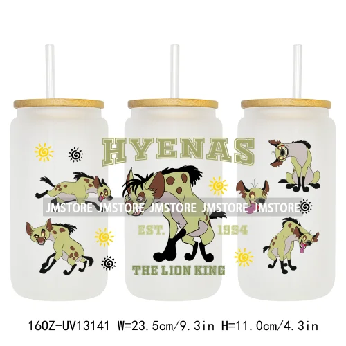 Cartoon Characters Family Trip 16OZ UV DTF Cup Wraps Ready To Apply Waterproof Transfer Stickers For Libbey Glass Can Tumbler