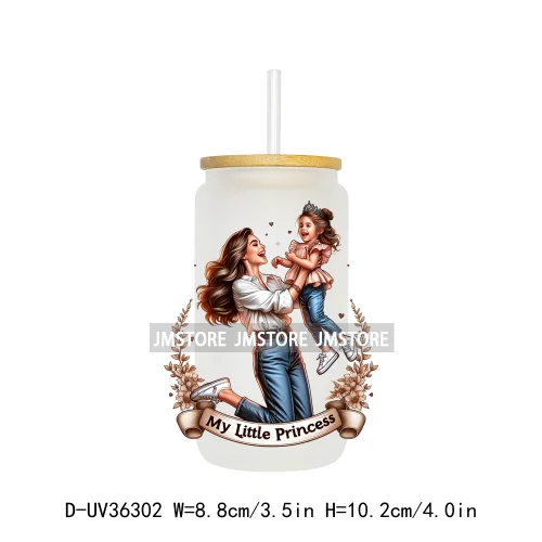 Mother And Daughter Mother's Day UV Sticker Decals For Libbey Cold Cups Mugs Tumbler Transfer Stickers Waterproof Custom Logo