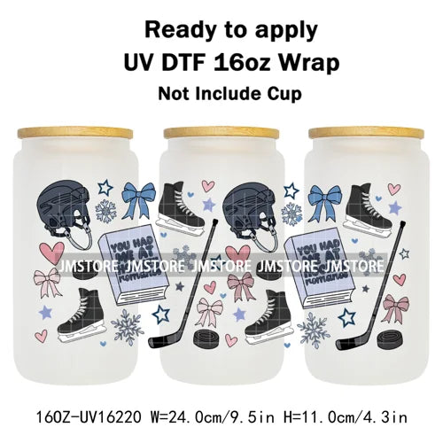Romance Bookclub Bookish Candle UV DTF Cup Wrap Ready To Apply Transfer Stickers Durable 16OZ Tumbler Wraps For Libbey Glass Can