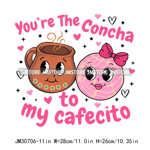 Latina Feliz Navidad Mexican Gingerbread Concha Tamale Cafecito Y Chisme Christmas Iron On DTF Transfers Stickers For Clothing