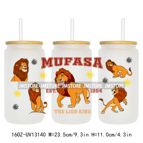 Cartoon Characters Family Trip 16OZ UV DTF Cup Wraps Ready To Apply Waterproof Transfer Stickers For Libbey Glass Can Tumbler