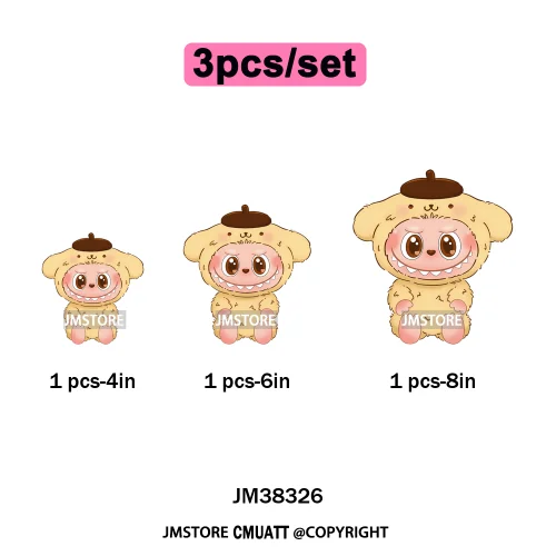 Cute Cartoon Toy Dolls Monster Costume Character Kids Printed Iron on DTF Washable Transfer Stickers Ready to Press for Clothing