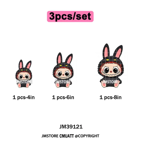 Cute Monster Cartoon Character Spooky Halloween Season Iron on DTF Washable Transfers Stickers Ready to Press for T-shirts Bags