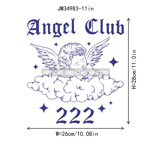 Funny Heart Love Numbers Sweet Valentine Cupid Baby Angel Club Iron On DTF Transfers Stickers Ready To Press For Sweatshirts