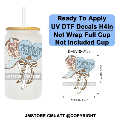 Fantasy Book Lover Gifts Positive Quotes UV DTF Decals Ready To Apply Waterproof Transfer Stickers For 16OZ Libbey Glass Can Cup