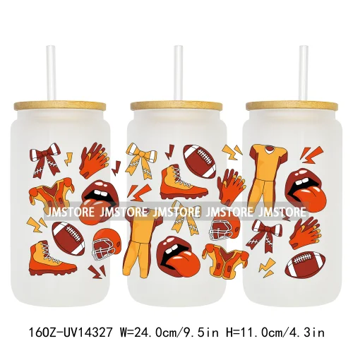 Coquette Baseball Mom Sports UV DTF Stickers Ready to Transfer Cup Wrap Custom Label DIY Craft For Libbey Can Glass Tumbler Mug
