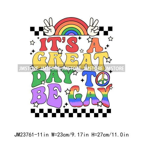 Colorful Pride Month LGBTQ Rainbow Butterfly Straight Against Hate Love Is Love Iron On DTF Transfer Stickers Logos For Clothing