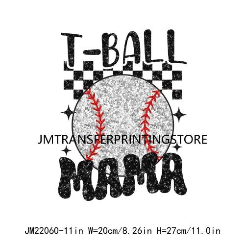 New Baseball Softball T-Ball Mama Sport Season Patches Logos That's My Boy DTF Transfer Stickers Ready To Press For Hoodies