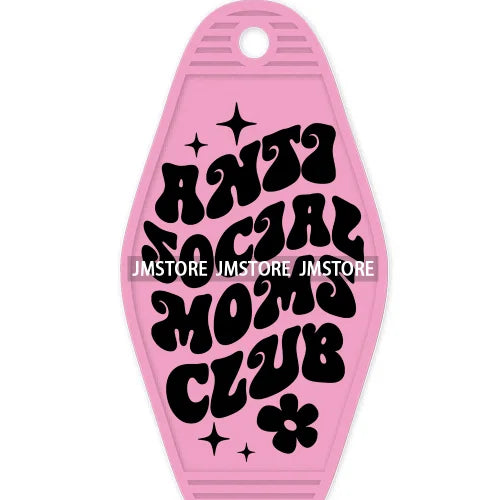 Mama Needs Coffee Mom Life High Quality WaterProof UV DTF Sticker For Motel Hotel Keychain Mother's Day