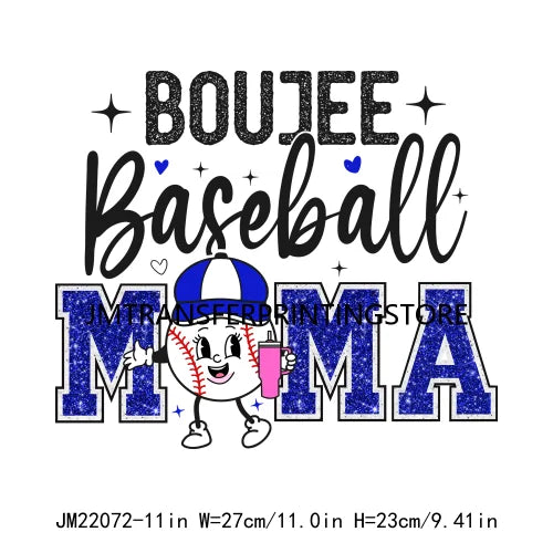 New Baseball Softball T-Ball Mama Sport Season Patches Logos That's My Boy DTF Transfer Stickers Ready To Press For Hoodies