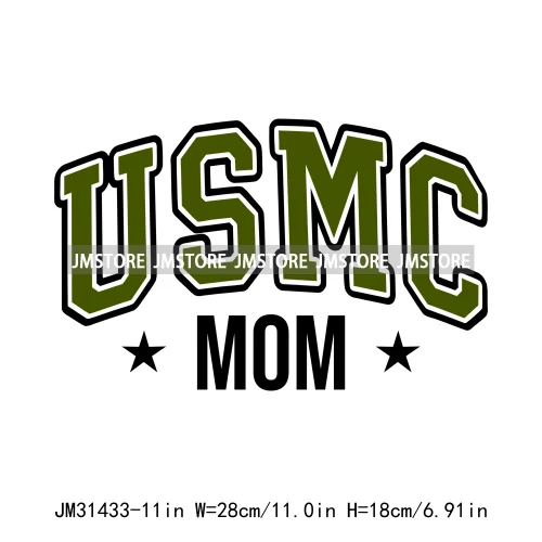 Happy Proud Marine Family Quotes I Raised Love Mine Military Pride Iron On DTF Transfers Stickers Ready To Press For Hoodies