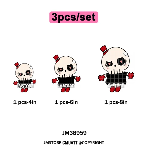 Coquette Bow Monster Doll Drinking Soda Bottle Thermal Printing Iron on DTF Washable Transfer Sticker Ready to Press for Clothes