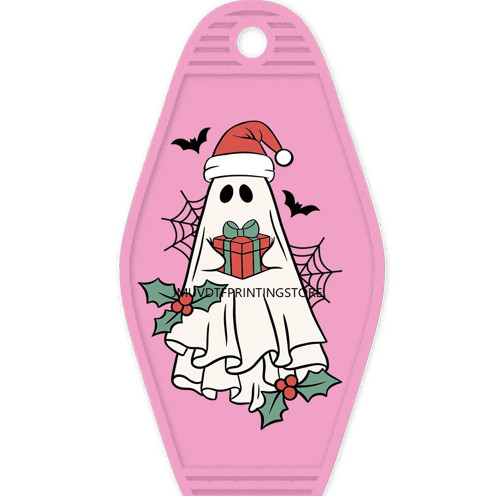 Christmas Boojee Snowman Stanley Tumbler Belt Bag High Quality WaterProof UV DTF Sticker For Motel Hotel Keychain Santa Claus