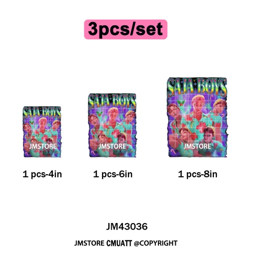 Kpop Hunters Merry Christmas Tiger Anime Lover Holiday Gift Iron on DTF Heat Transfers Stickers Ready to Press for Sweatshirts