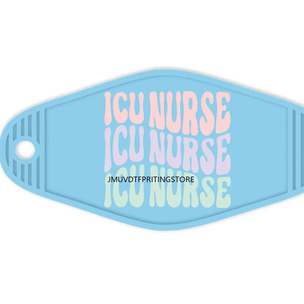 Nicu Nurse Respiratory Therapy High Quality WaterProof UV DTF Sticker For Motel Hotel Keychain Emergency Department