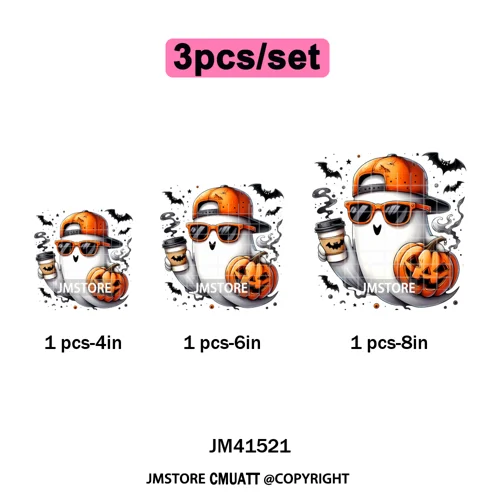 Cute Soda Can Energy Drink Boo Ghost Coquette Spooky Halloween Iron on DTF Washable Transfer Sticker Ready to Press for Clothing