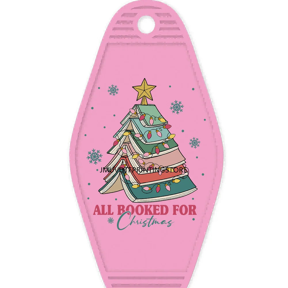 Christmas Boojee Snowman Stanley Tumbler Belt Bag High Quality WaterProof UV DTF Sticker For Motel Hotel Keychain Santa Claus