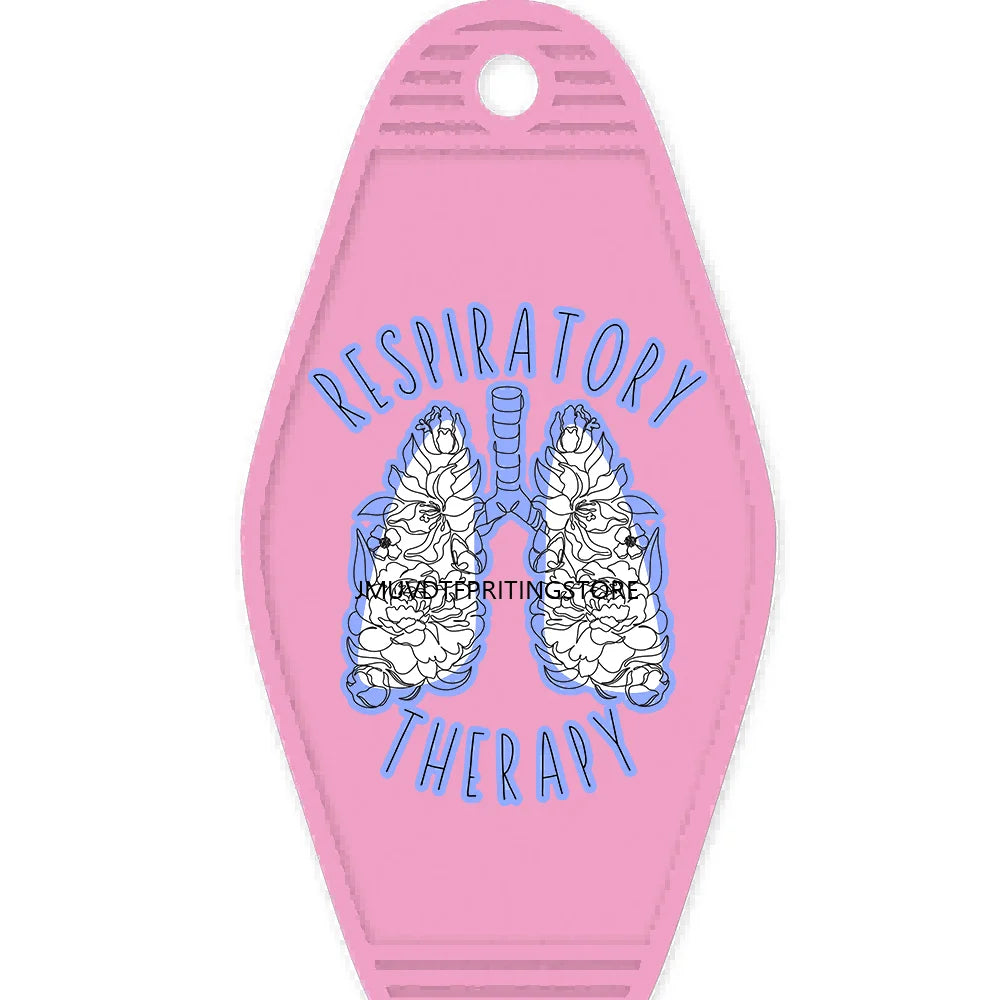 Nicu Nurse Respiratory Therapy High Quality WaterProof UV DTF Sticker For Motel Hotel Keychain Emergency Department