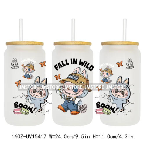Anime Cartoon Dolls Character UV DTF Stickers Ready to Transfer Cup Wrap Custom Print DIY Craft For Libbey Glass Can Mug Tumbler