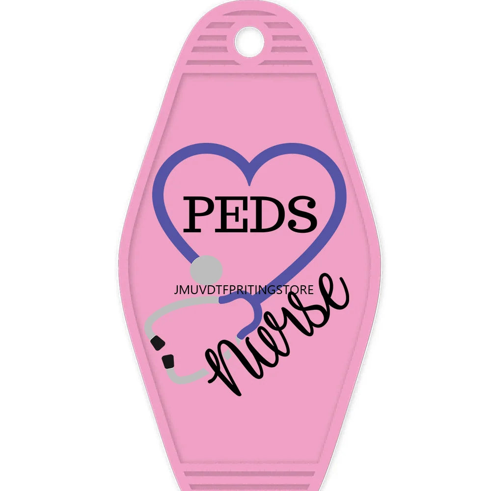 Nicu Nurse Respiratory Therapy High Quality WaterProof UV DTF Sticker For Motel Hotel Keychain Emergency Department