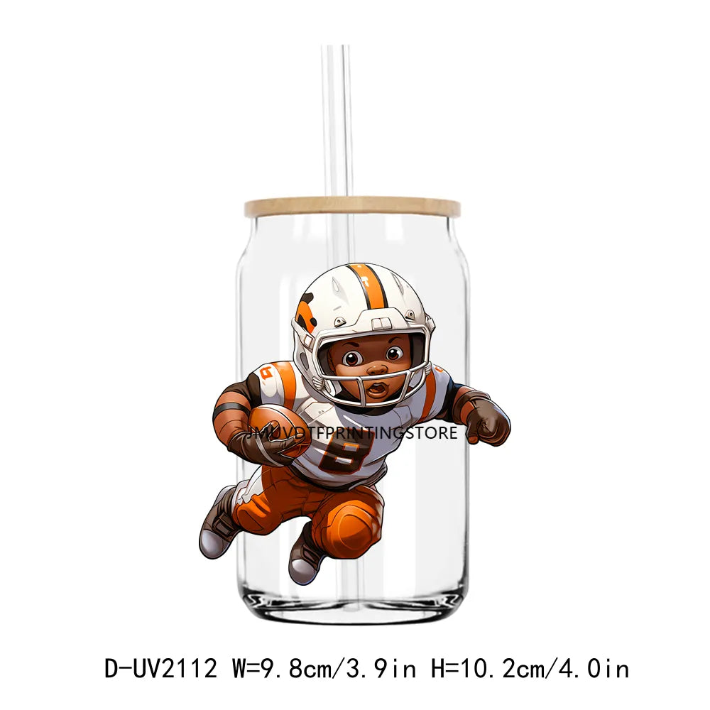 Baseball Football Sport Boy UV DTF Transfers Stickers Decals For Libbey Cold Cups Mugs Tumbler Waterproof DIY Craft