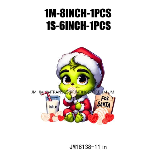 Hot Sale Tis The Season Christmas Cartoon Cute Animal Iron On DTF Heat Transfers Stickers Printing Ready To Press For Clothing