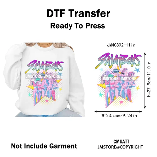 Kpop Movie Style Soda Pop Demon Inspired Movie Girl Dinner Iron on DTF Washable Transfers Stickers Ready to Press for Hoodies