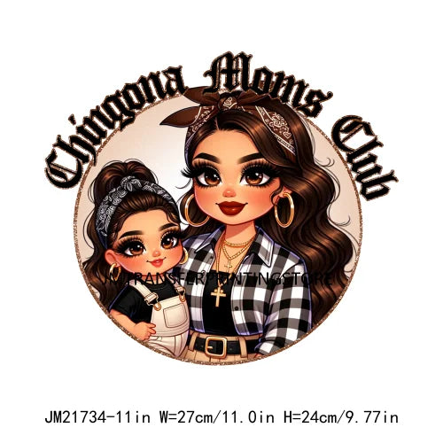 Iron On I'm Not A Regular Mom I'm A Chingona Mom Latina Mexican Proud Papa Graduate Chicano DTF Transfer Stickers For Clothes