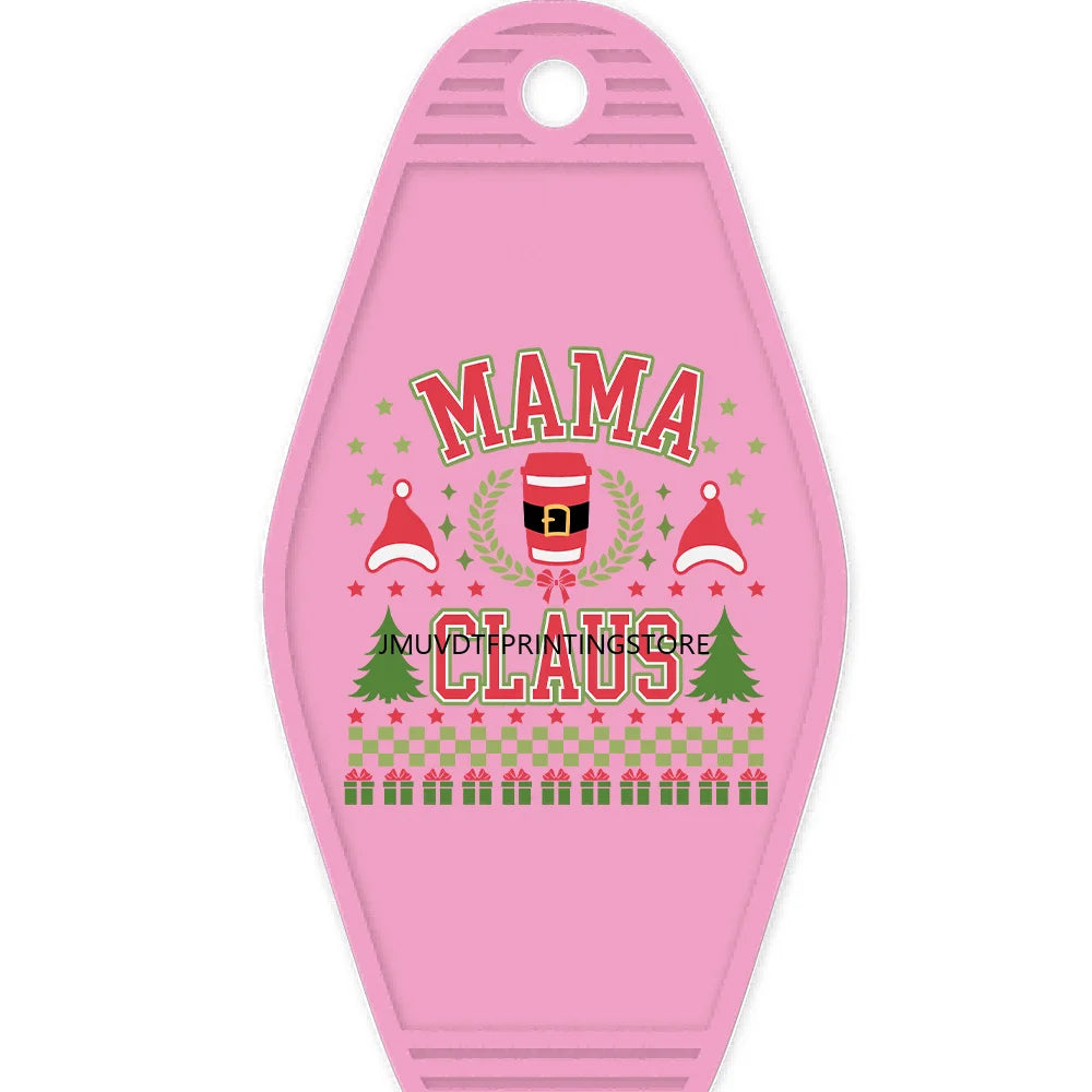 Howdy Christmas High Quality WaterProof UV DTF Sticker For Motel Hotel Keychain Making Spirits Bright Snowman